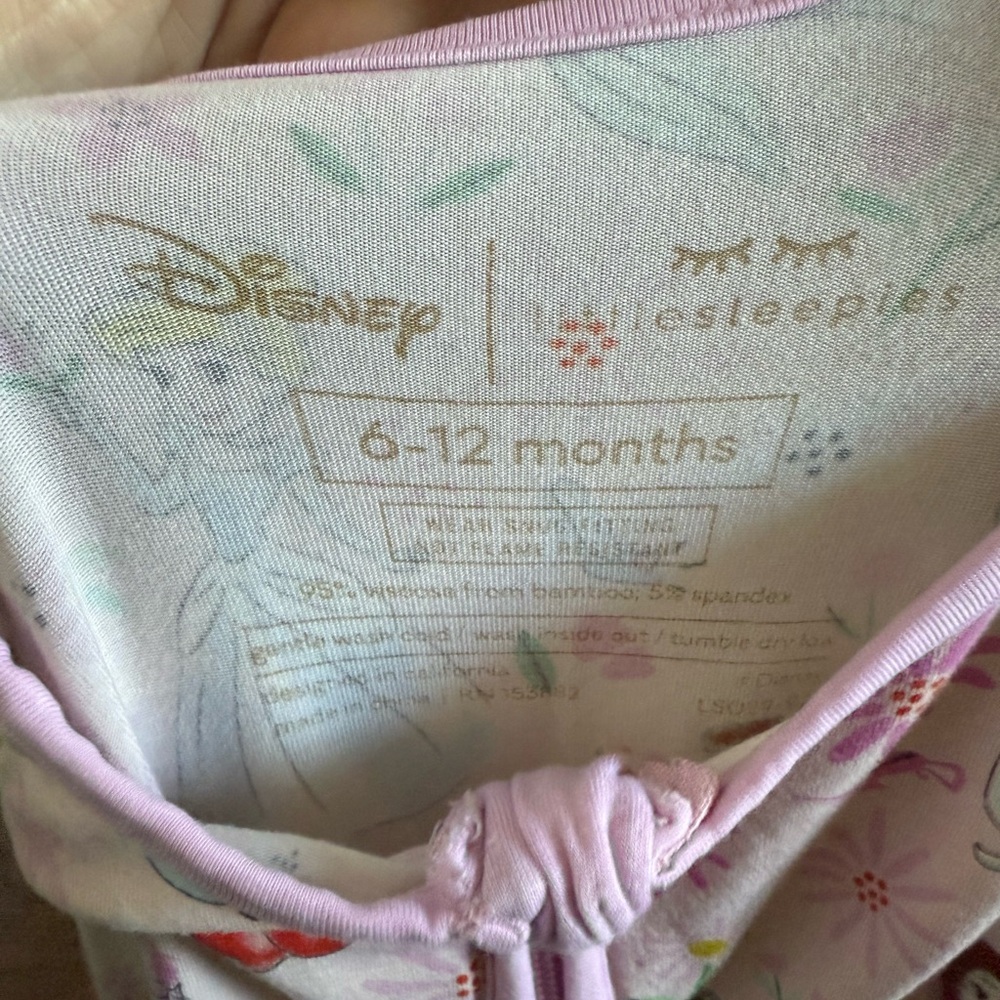 Little Sleepies OG Princess Zippy Size 6-12 Month - Picture 2 of 11